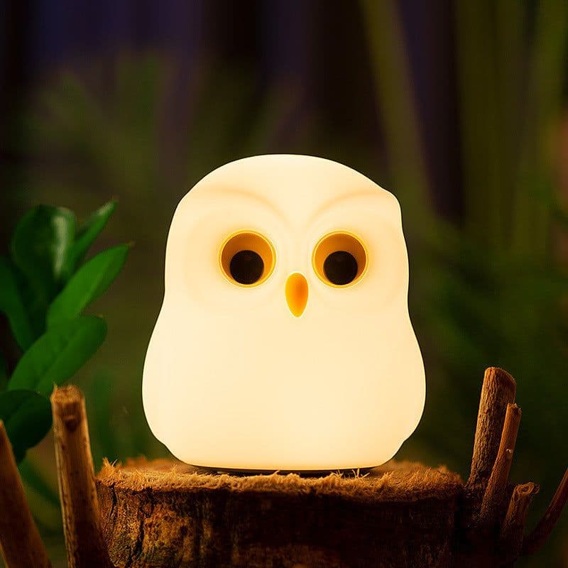 image-Owl Night Light Induction Bedroom Bedside Lamp