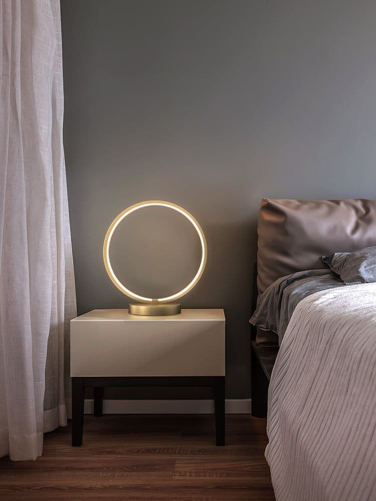 image-All Copper Table Minimalist Living Room Creative Personality Bedside Lamp