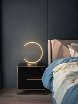 image-All Copper Table Minimalist Living Room Creative Personality Bedside Lamp