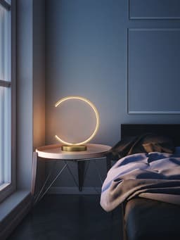 image-All Copper Table Minimalist Living Room Creative Personality Bedside Lamp