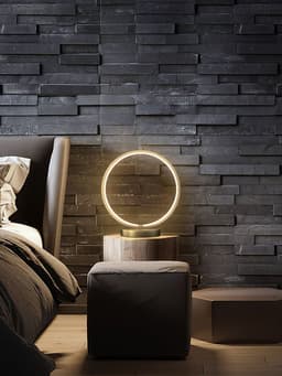 image-All Copper Table Minimalist Living Room Creative Personality Bedside Lamp