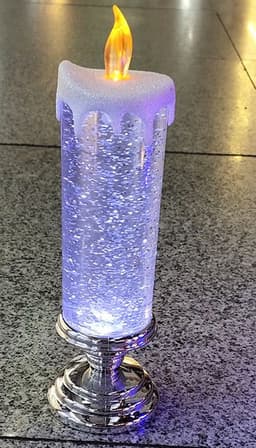 image-Rechargeable Color Electronic LED Waterproof Candle With Glitter Color Changing LED Candle Home Decor