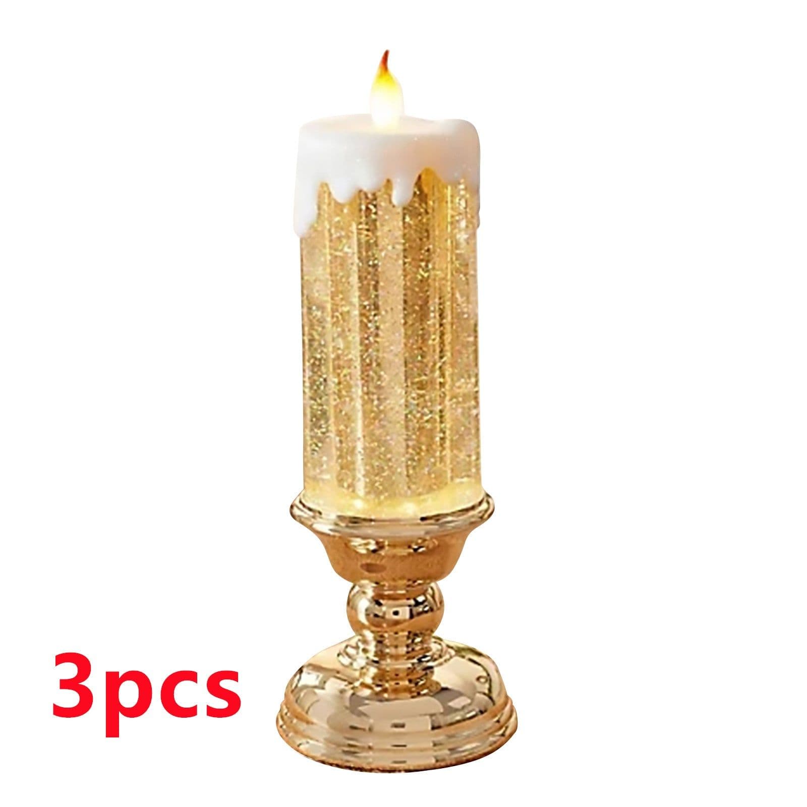 image-Rechargeable Color Electronic LED Waterproof Candle With Glitter Color Changing LED Candle Home Decor
