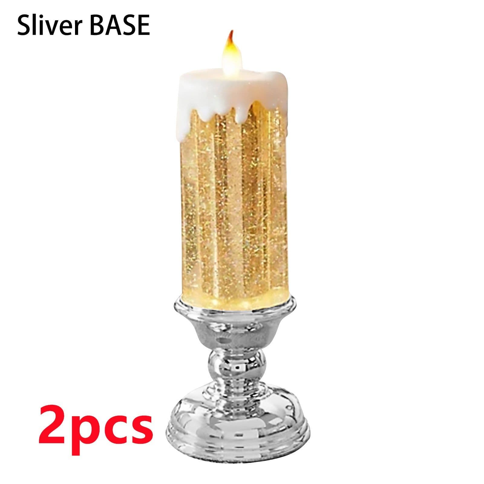 image-Rechargeable Color Electronic LED Waterproof Candle With Glitter Color Changing LED Candle Home Decor