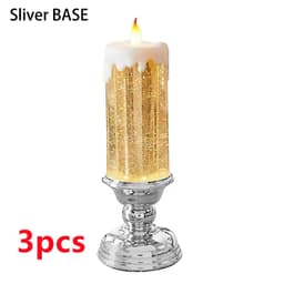 image-Rechargeable Color Electronic LED Waterproof Candle With Glitter Color Changing LED Candle Home Decor