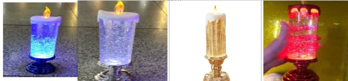 image-Rechargeable Color Electronic LED Waterproof Candle With Glitter Color Changing LED Candle Home Decor