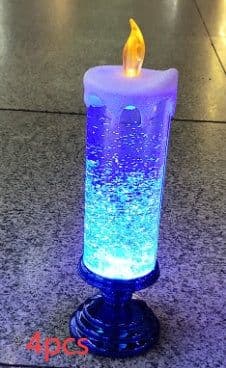 image-Rechargeable Color Electronic LED Waterproof Candle With Glitter Color Changing LED Candle Home Decor