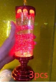 image-Rechargeable Color Electronic LED Waterproof Candle With Glitter Color Changing LED Candle Home Decor