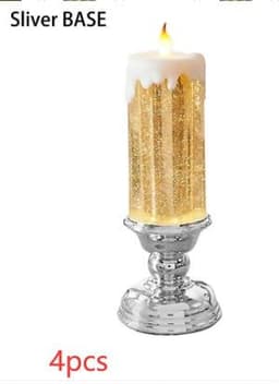 image-Rechargeable Color Electronic LED Waterproof Candle With Glitter Color Changing LED Candle Home Decor
