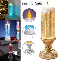 image-Rechargeable Color Electronic LED Waterproof Candle With Glitter Color Changing LED Candle Home Decor