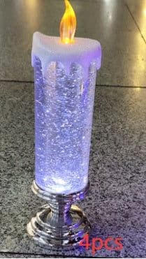 image-Rechargeable Color Electronic LED Waterproof Candle With Glitter Color Changing LED Candle Home Decor