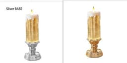image-Rechargeable Color Electronic LED Waterproof Candle With Glitter Color Changing LED Candle Home Decor