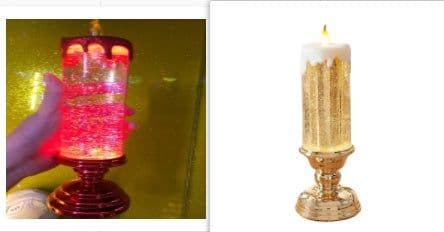 image-Rechargeable Color Electronic LED Waterproof Candle With Glitter Color Changing LED Candle Home Decor