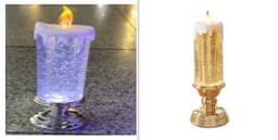 image-Rechargeable Color Electronic LED Waterproof Candle With Glitter Color Changing LED Candle Home Decor