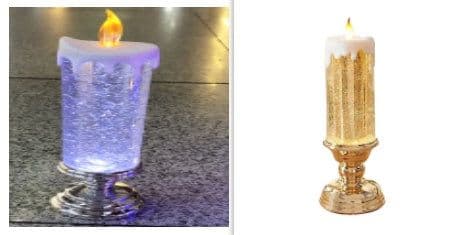 image-Rechargeable Color Electronic LED Waterproof Candle With Glitter Color Changing LED Candle Home Decor