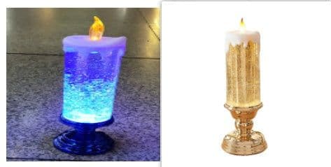 image-Rechargeable Color Electronic LED Waterproof Candle With Glitter Color Changing LED Candle Home Decor