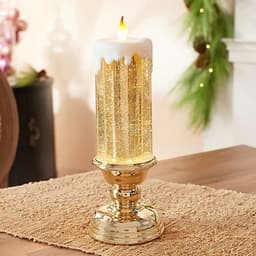 image-Rechargeable Color Electronic LED Waterproof Candle With Glitter Color Changing LED Candle Home Decor