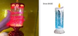 image-Rechargeable Color Electronic LED Waterproof Candle With Glitter Color Changing LED Candle Home Decor