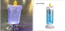 image-Rechargeable Color Electronic LED Waterproof Candle With Glitter Color Changing LED Candle Home Decor