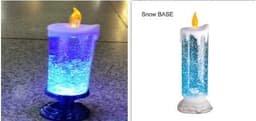 image-Rechargeable Color Electronic LED Waterproof Candle With Glitter Color Changing LED Candle Home Decor