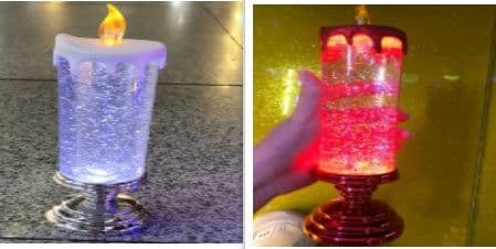 image-Rechargeable Color Electronic LED Waterproof Candle With Glitter Color Changing LED Candle Home Decor