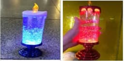 image-Rechargeable Color Electronic LED Waterproof Candle With Glitter Color Changing LED Candle Home Decor