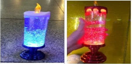 image-Rechargeable Color Electronic LED Waterproof Candle With Glitter Color Changing LED Candle Home Decor