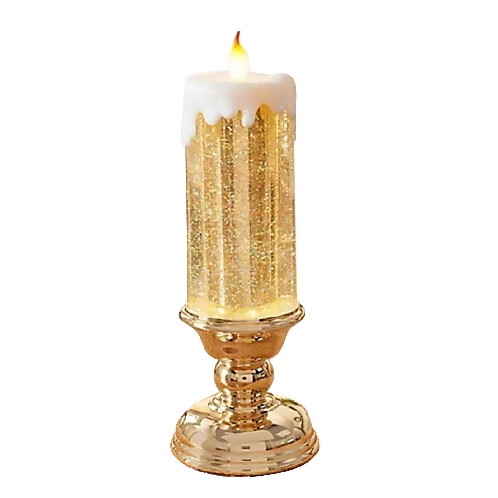 image-Rechargeable Color Electronic LED Waterproof Candle With Glitter Color Changing LED Candle Home Decor