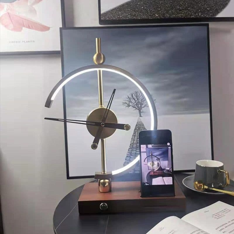 image-Modern Minimalist Bedroom Bedside Light Luxury Wireless Charging Desk Lamp