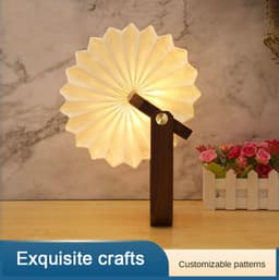 image-Creative Wooden Hand Lamp Interior Decoration Lamps Very Suitable For Bedside Tables