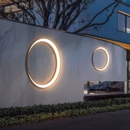image-Outdoor Simple Round Wall Lamp Waterproof