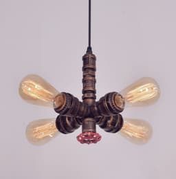 image-Retro Industrial Style Decoration Restaurant Bar Wrought Iron Lighting
