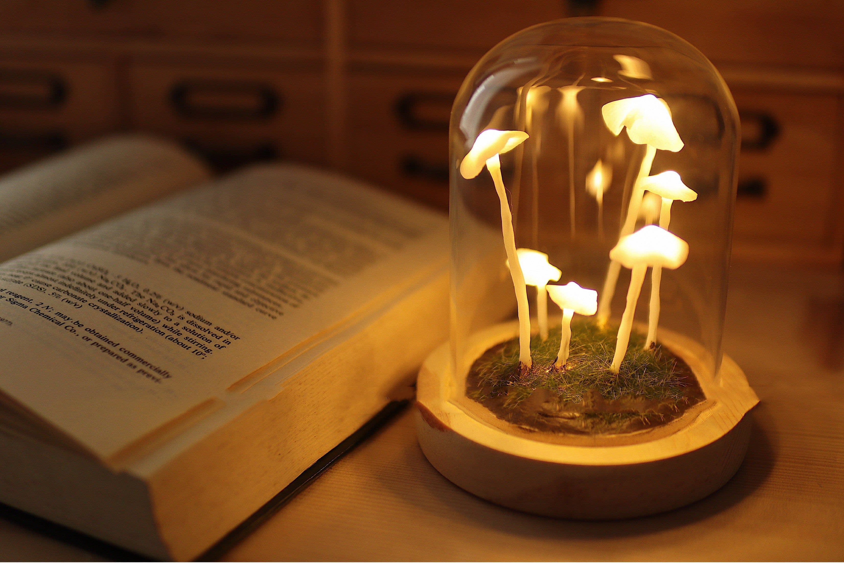 image-Original Cute Retro Mushroom Night Light Diy Material Package Decoration Birthday Gift