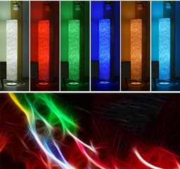 image-Smart RGB Colorful Remote Control Bedroom Folding Light