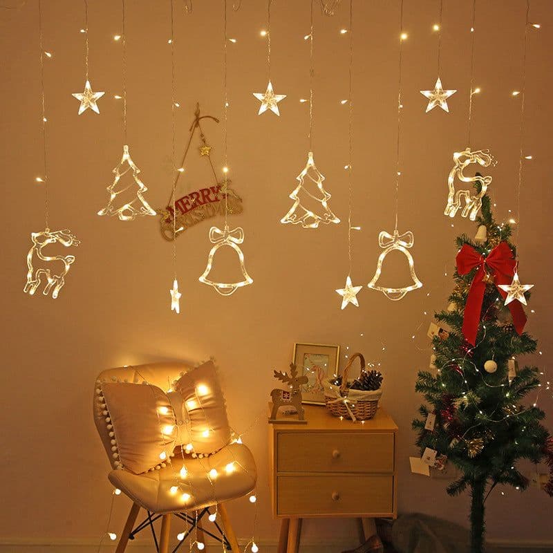 image-LED Curtain Light Christmas Day Room Decoration
