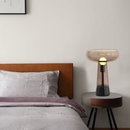 image-Creative Glass LED Art Deco Table Lamp