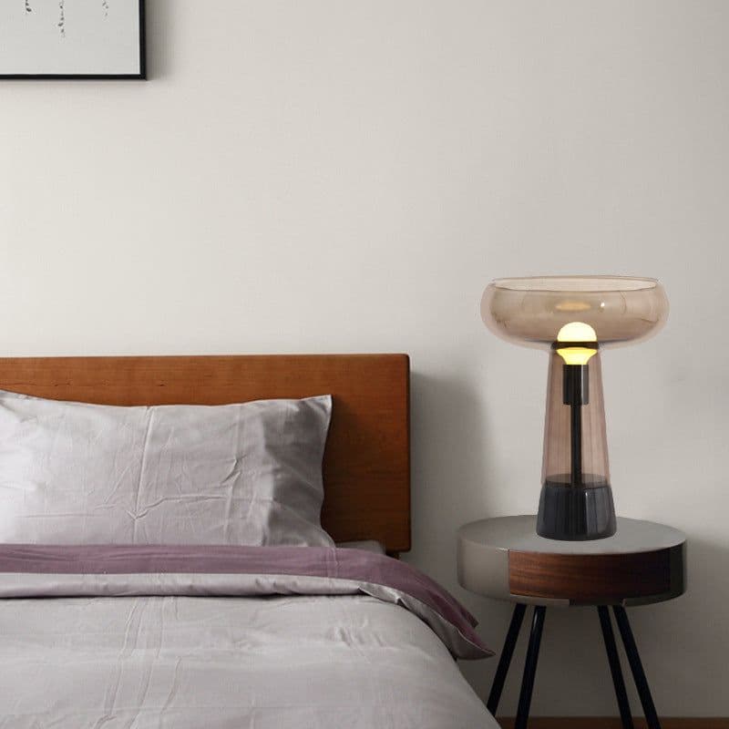 image-Creative Glass LED Art Deco Table Lamp