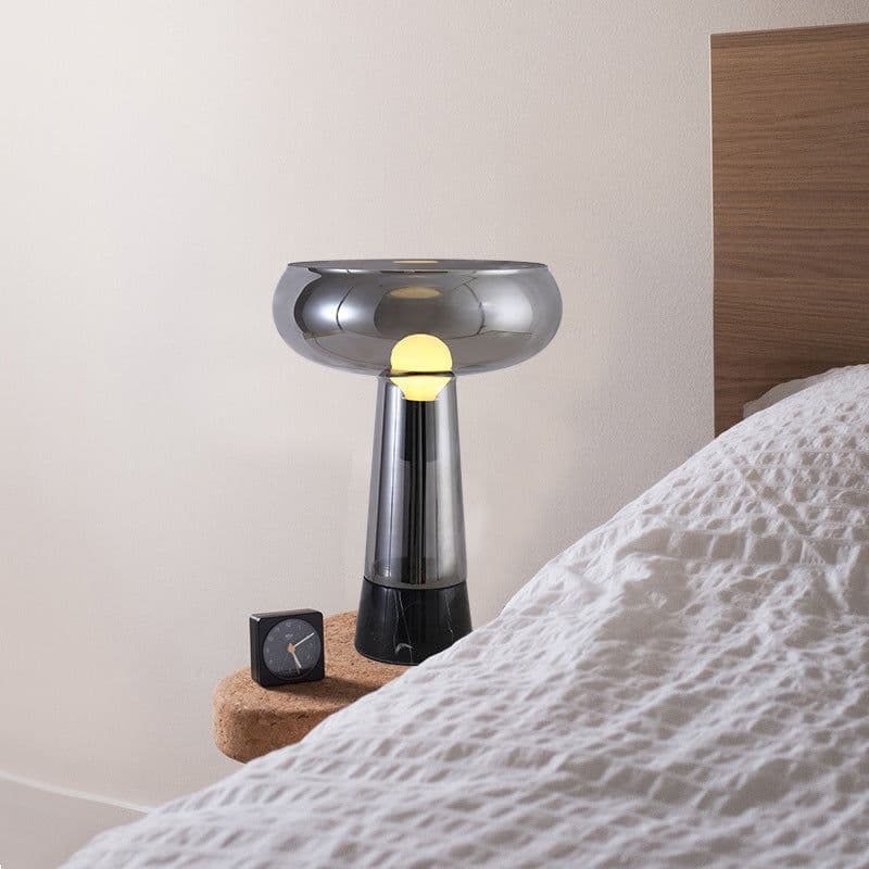 image-Creative Glass LED Art Deco Table Lamp