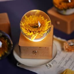 image-Everlasting Flower Sunflower Night Light Decoration Christmas Gift
