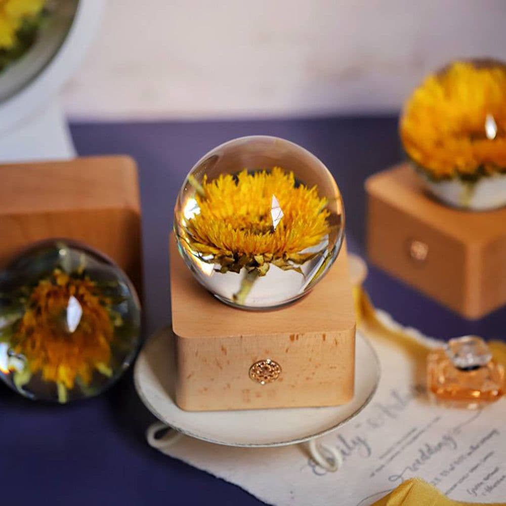 image-Everlasting Flower Sunflower Night Light Decoration Christmas Gift
