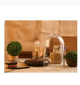 image-Creative Wooden Table Lamp With Adjustable Brightness For Coffee Shop