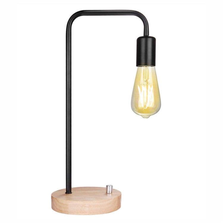 image-Creative Simple Modern Iron Table Lamp Warm And Romantic Solid Wood Dimmable