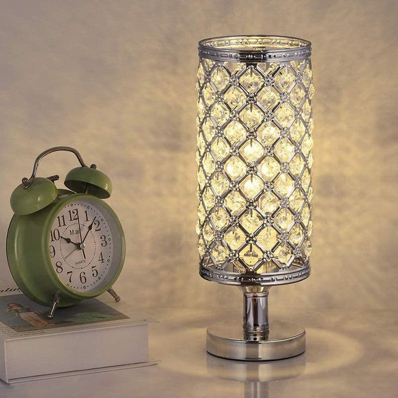image-New Modern Crystal Table Lamp With Stylish Personality And Warm Bedside Decoration For Bedroom And Living Room