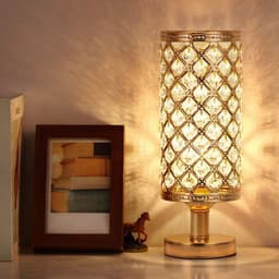 image-New Modern Crystal Table Lamp With Stylish Personality And Warm Bedside Decoration For Bedroom And Living Room