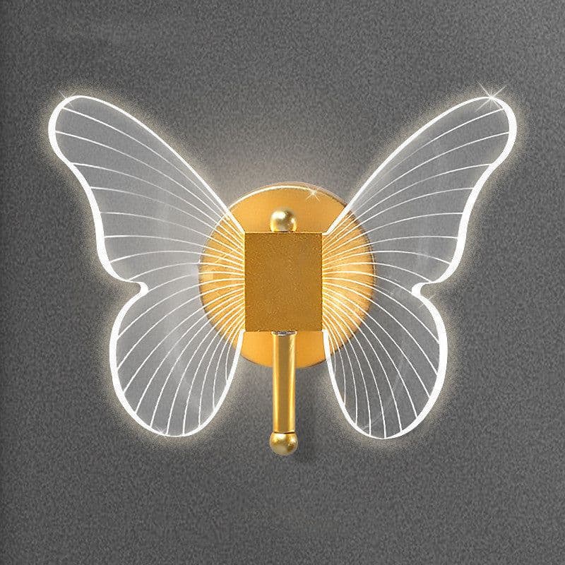 image-Butterfly Wall Lamp Light Luxury Bedside Warm Decoration