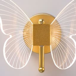 image-Butterfly Wall Lamp Light Luxury Bedside Warm Decoration