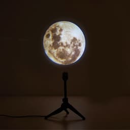 image-2 In 1 Star Projector Earth And Moon Projection Lamp 360 Rotating Bracket USB Led Night Light For Bedroom Decoration