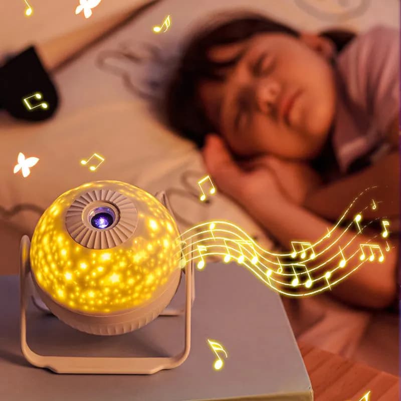 image-Galaxy Projector Starry Sky Projection Bedroom Bedside Decoration Night Light
