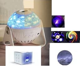 image-Galaxy Projector Starry Sky Projection Bedroom Bedside Decoration Night Light