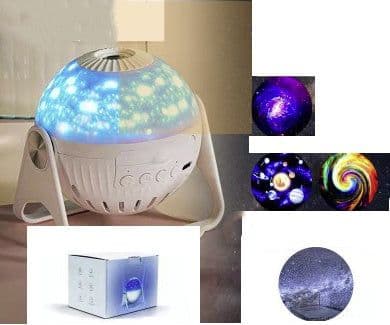 image-Galaxy Projector Starry Sky Projection Bedroom Bedside Decoration Night Light